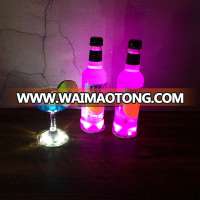 HOT LED bottle light up sticker coaster for bottle display