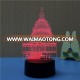 high quality novelty custom 3d led night lamp optical illusion White House 3d lamp night light