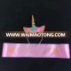 High Quality Birthday Sash and Unicorn Party Favor Pink Headband Set