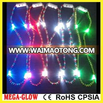 2017 Plastic Led Bead Necklace led christmas lights wholesale